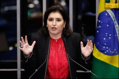 Simone Tebet, em Salvador, diz que vai propor ouvidoria feminina em estatais
